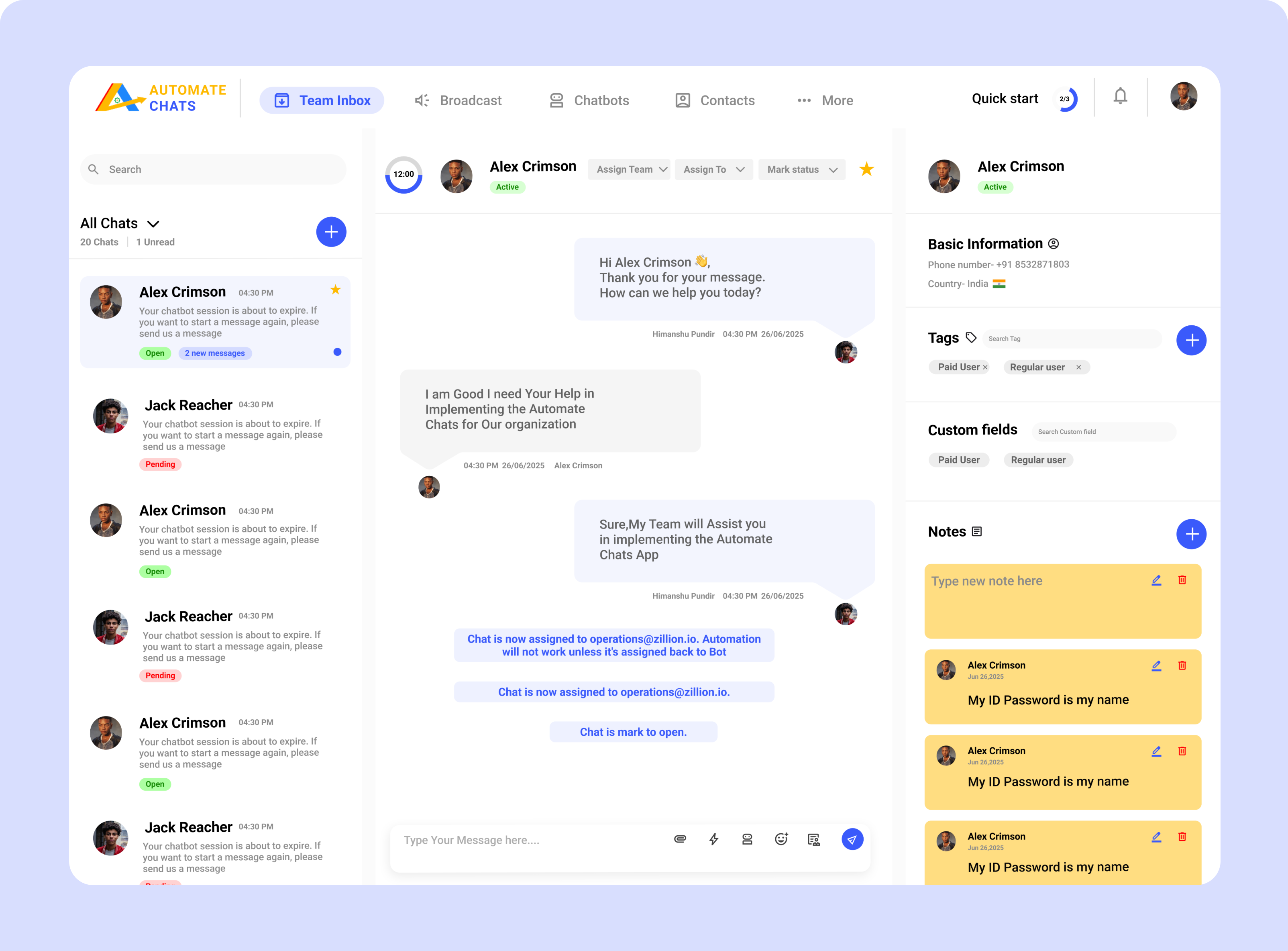 All Chats in One Place