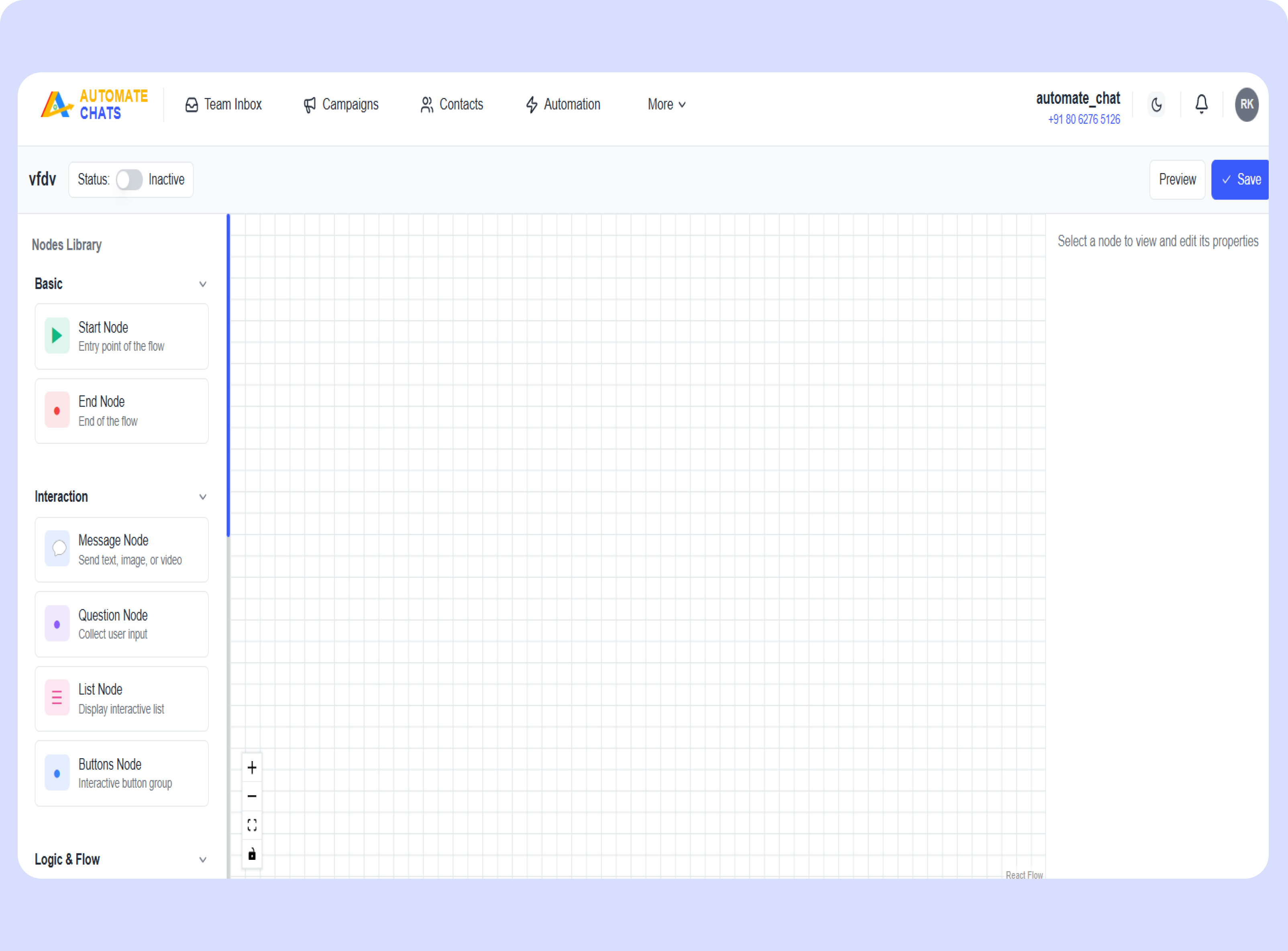 No-code Chatbot Builder